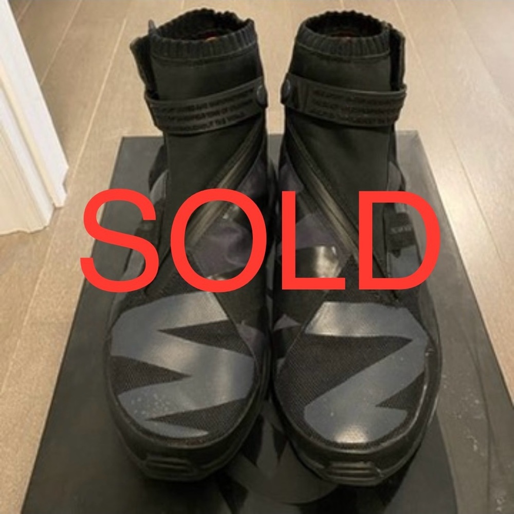 SOLD Nike NSW Gaiter Boot NikeLab Anthracite Black Orange AA0530 001 Men Size 10 - Picture 1 of 14